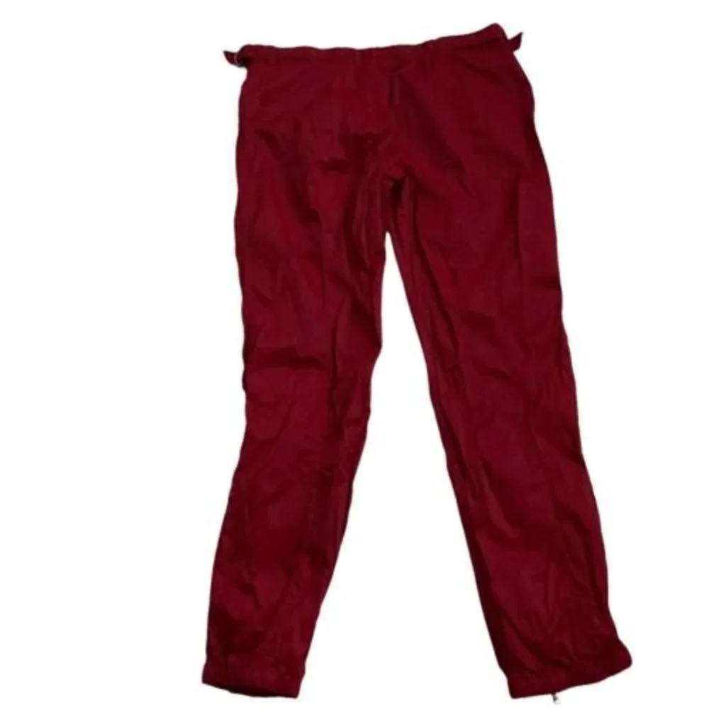 EXPRESS  Woman’s Maroon Jogging Style Pants ‎ Size Large Nylon